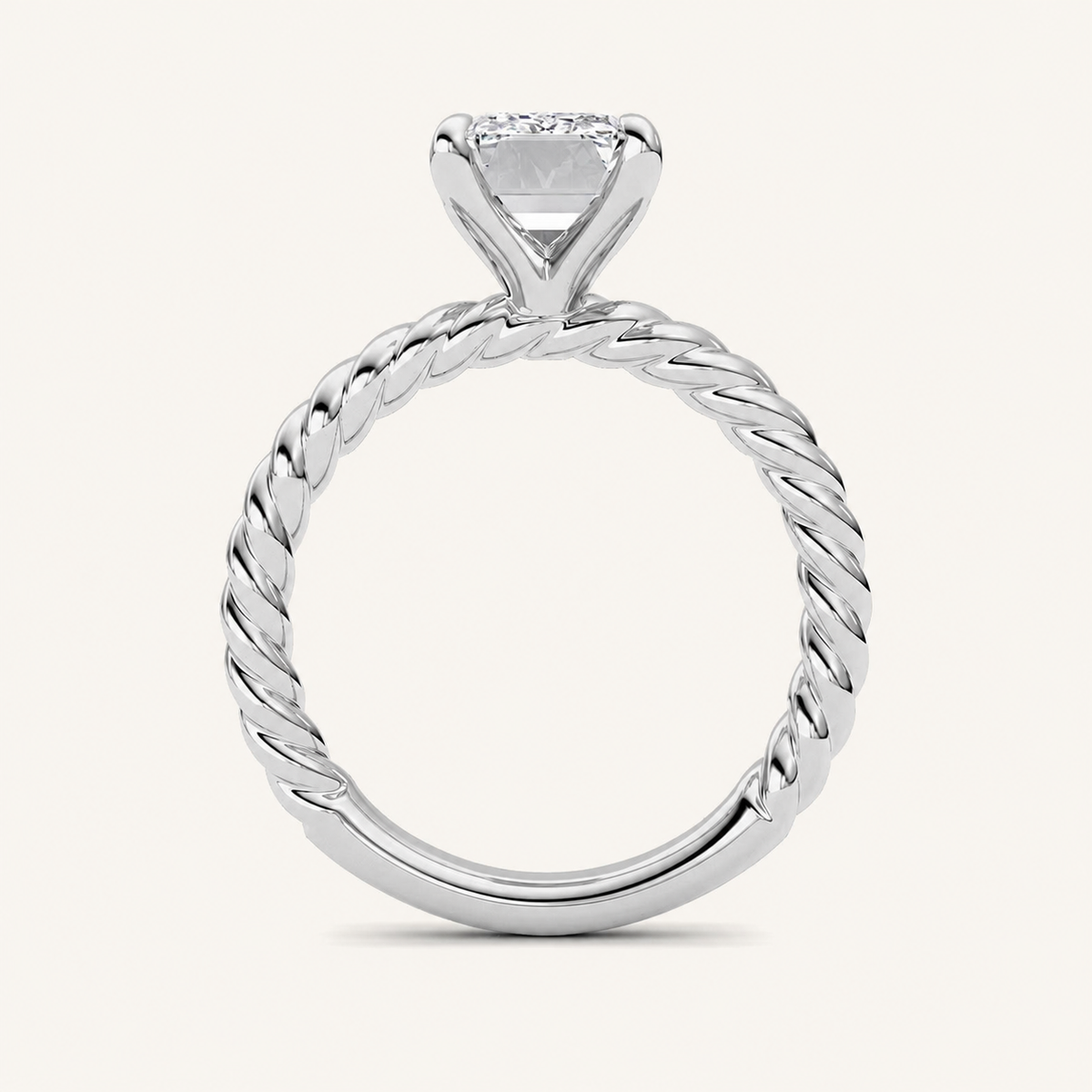 Emerald Cut Lab Grown Diamond Ring