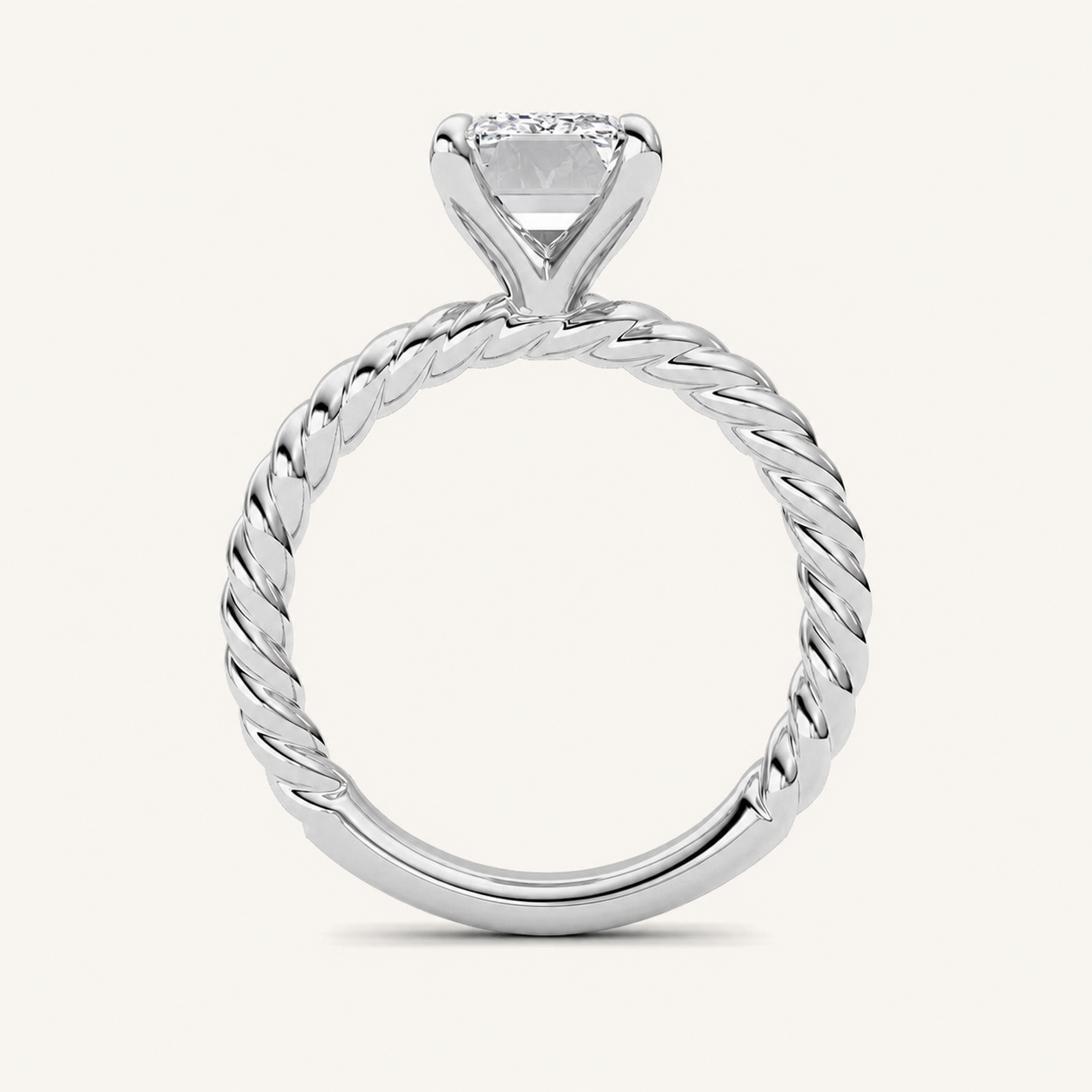 Emerald Cut Lab Grown Diamond Ring