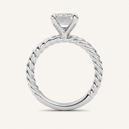Emerald Cut Lab Grown Diamond Ring
