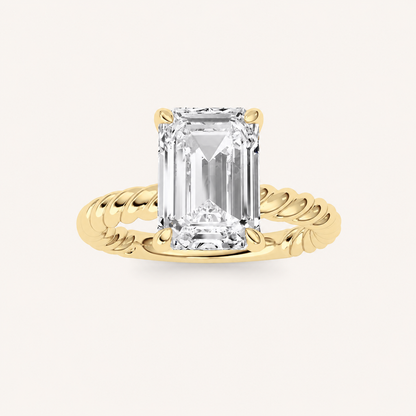 Emerald Cut Lab Grown Diamond Ring