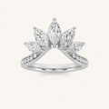 1.5CT Marquise Cut Lab Grown Diamond Fancy Contour Ring
