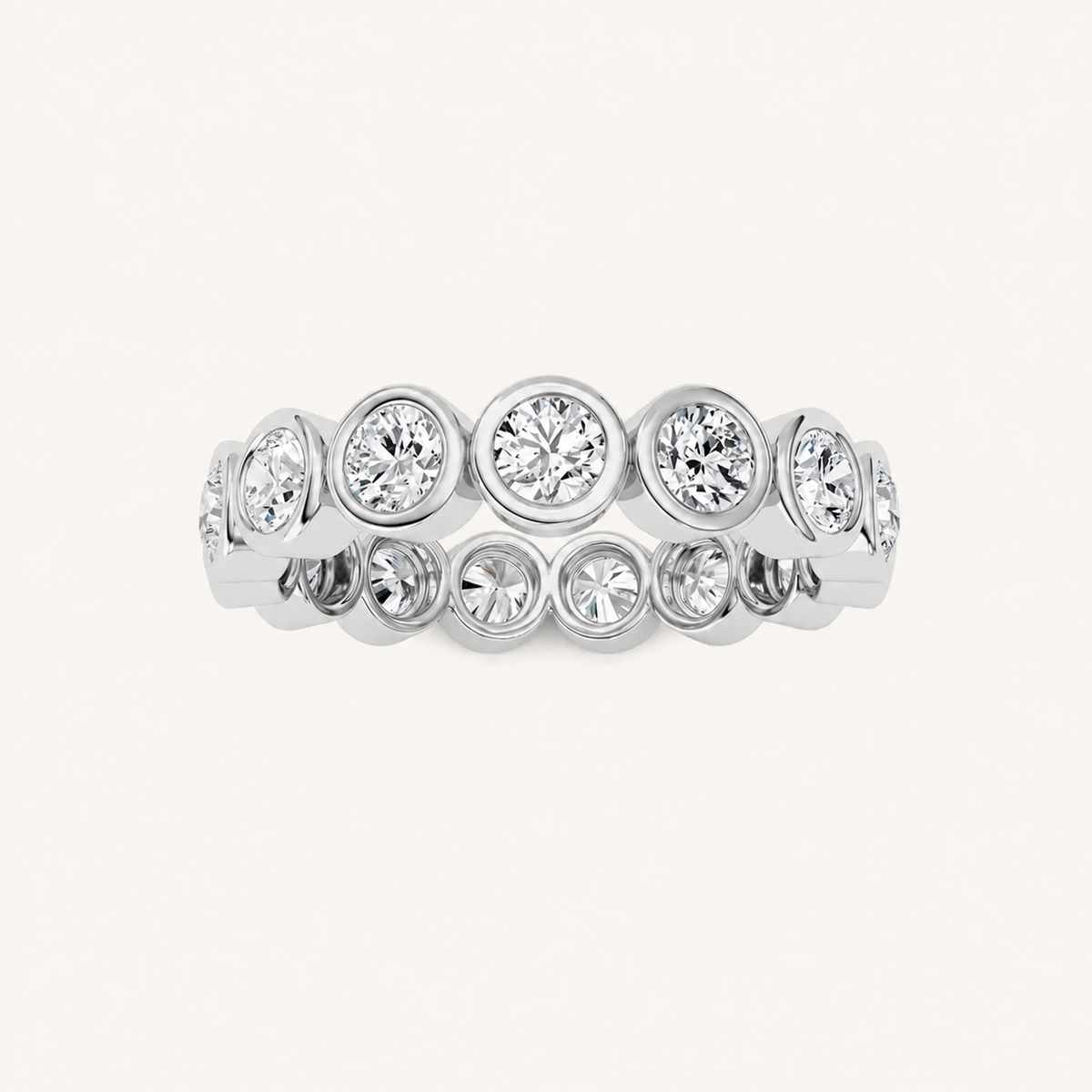 1.5CT Round Cut Lab Grown Diamond Eternity Ring