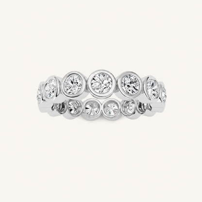 1.5CT Round Cut Lab Grown Diamond Eternity Ring