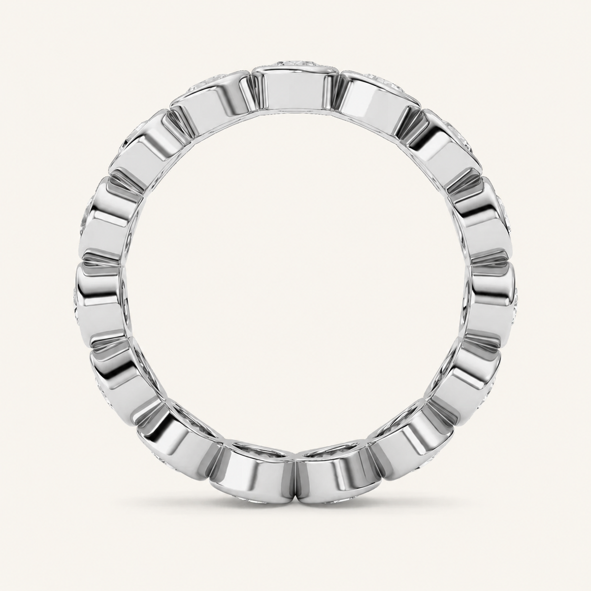 1.5CT Round Cut Lab Grown Diamond Eternity Ring