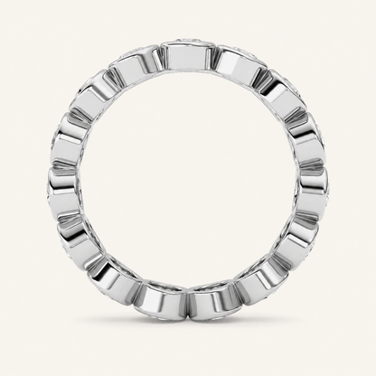 1.5CT Round Cut Lab Grown Diamond Eternity Ring