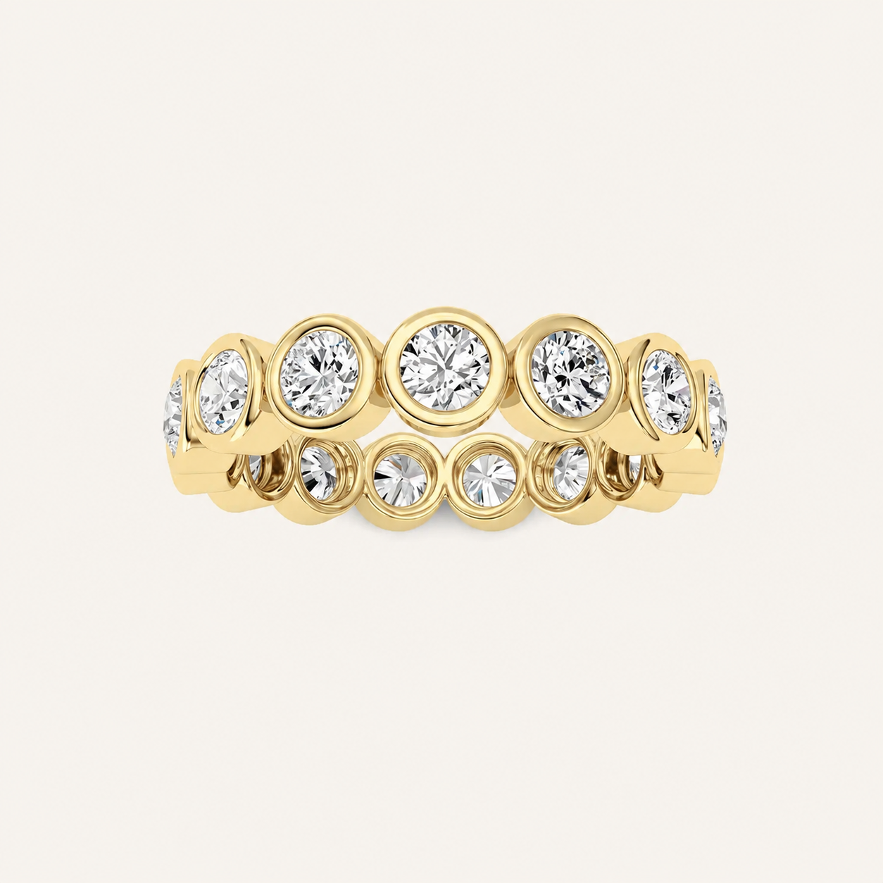 1.5CT Round Cut Lab Grown Diamond Eternity Ring