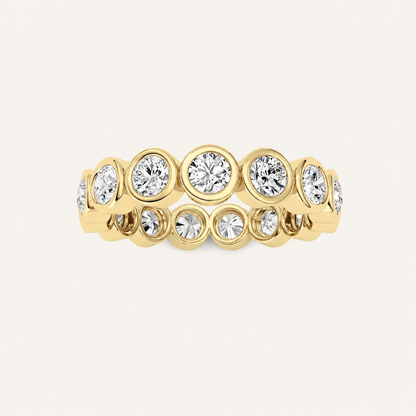 1.5CT Round Cut Lab Grown Diamond Eternity Ring