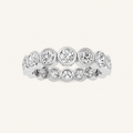 1.6CT Round Cut Lab Grown Diamond Eternity Ring