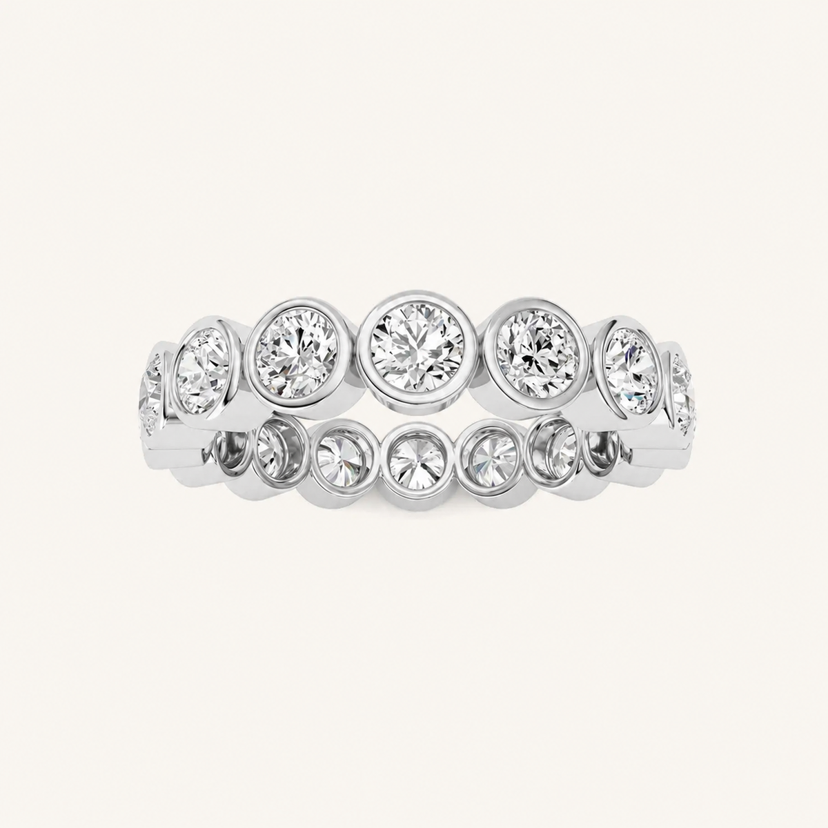 1.6CT Round Cut Lab Grown Diamond Eternity Ring