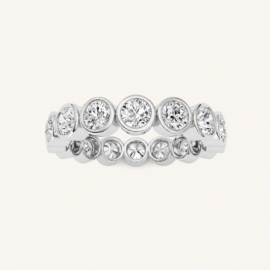 1.6CT Round Cut Lab Grown Diamond Eternity Ring
