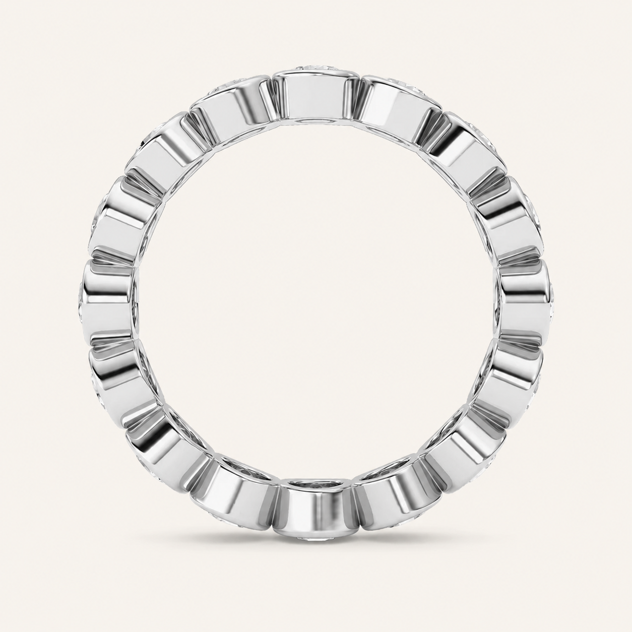 1.6CT Round Cut Lab Grown Diamond Eternity Ring
