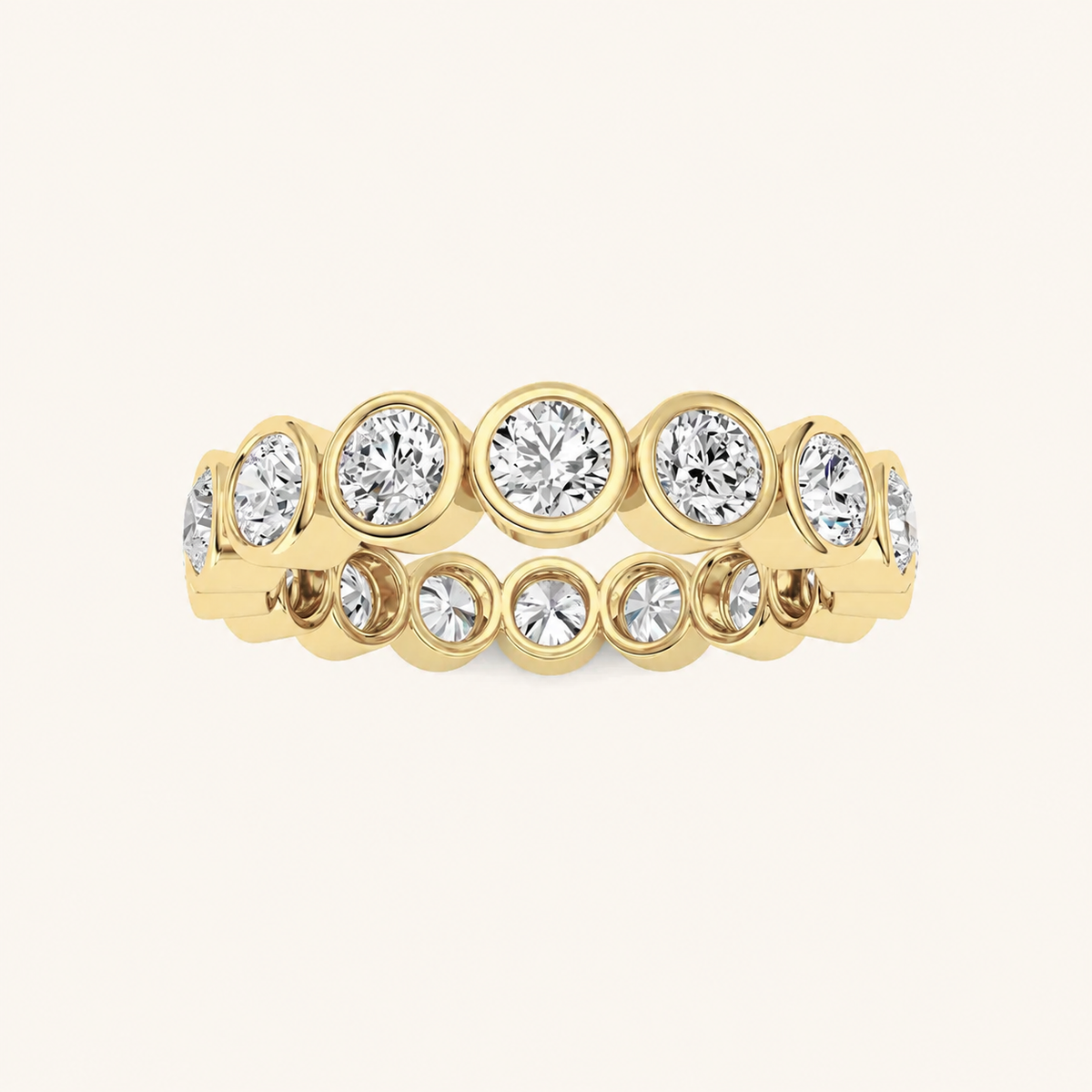 1.6CT Round Cut Lab Grown Diamond Eternity Ring