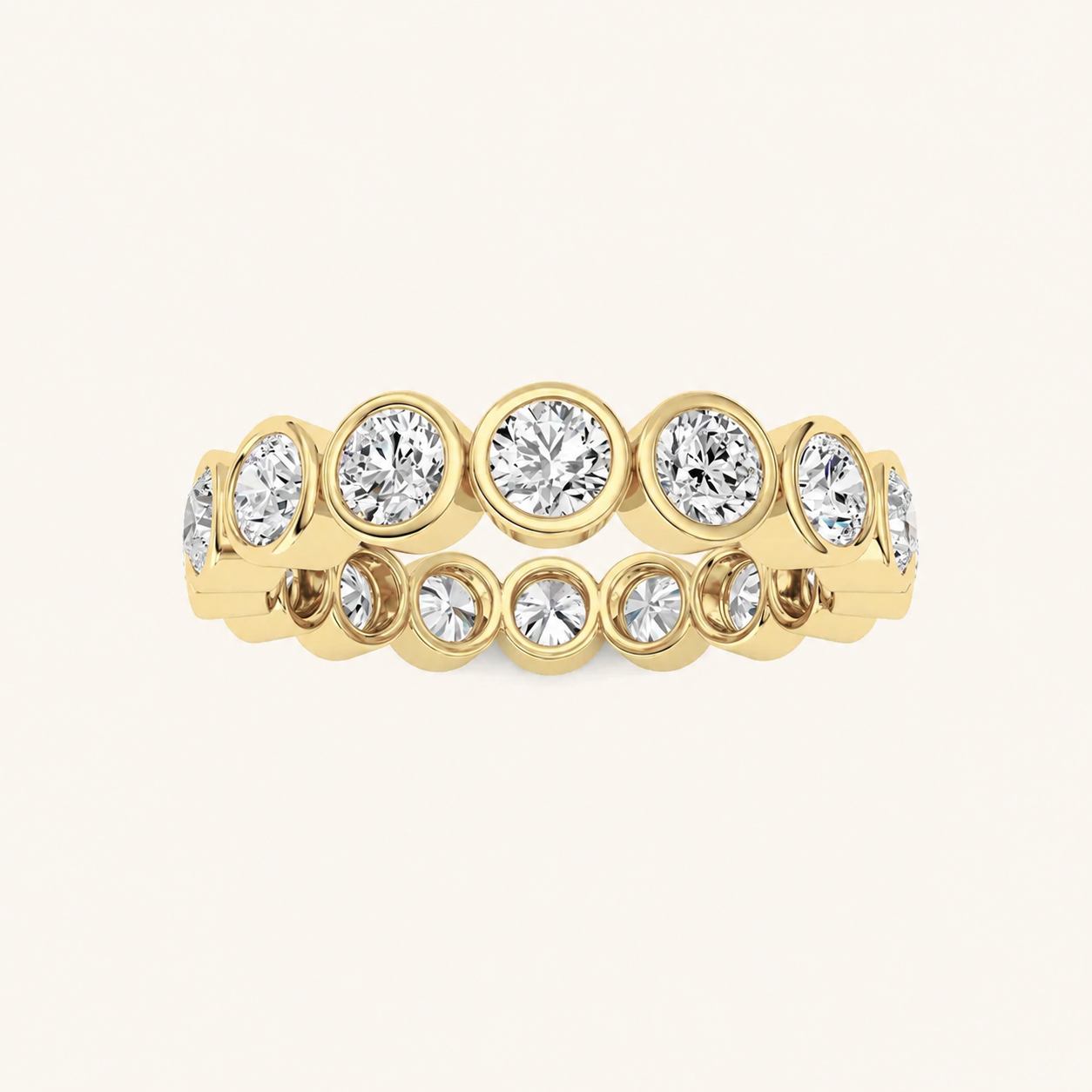 1.6CT Round Cut Lab Grown Diamond Eternity Ring