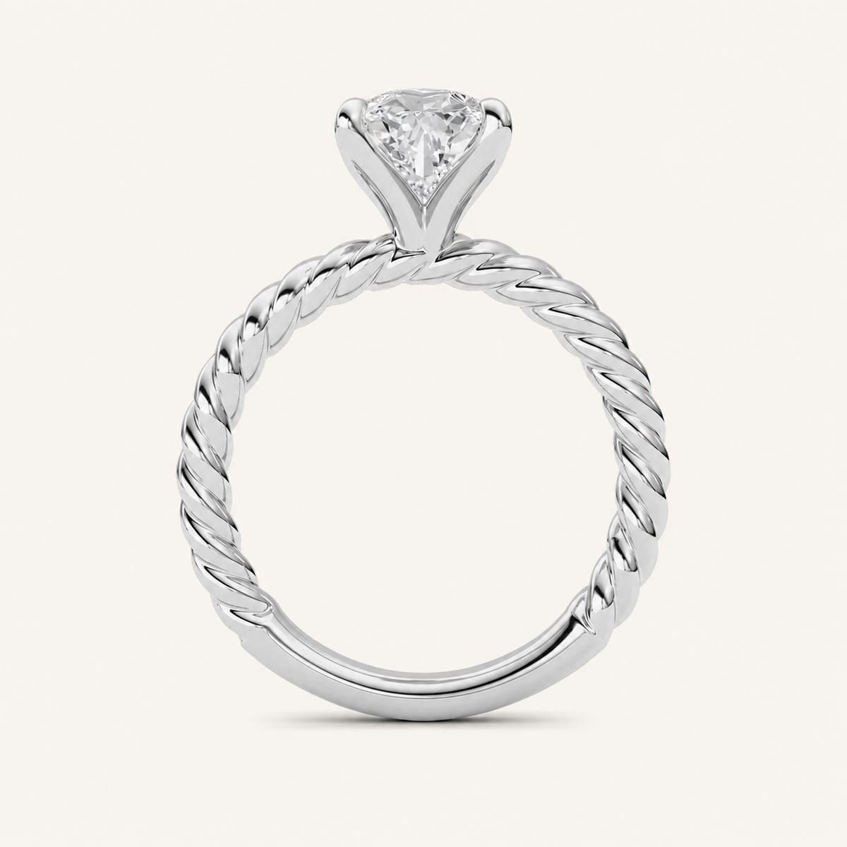 Pear Cut Lab Grown Diamond Ring