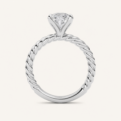 Pear Cut Lab Grown Diamond Ring