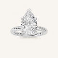 Pear Cut Lab Grown Diamond Ring