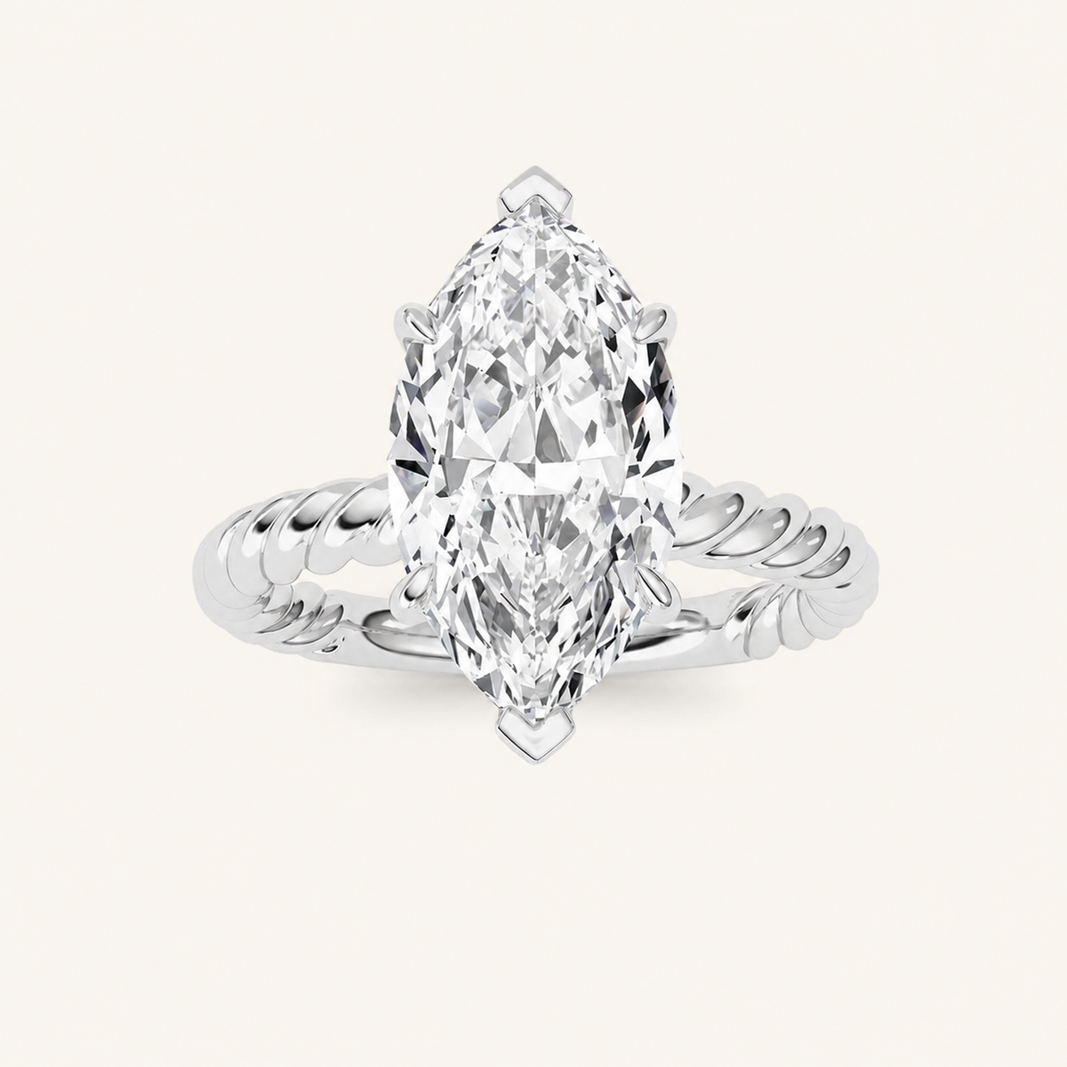 Marquise Cut Lab Grown Diamond Ring