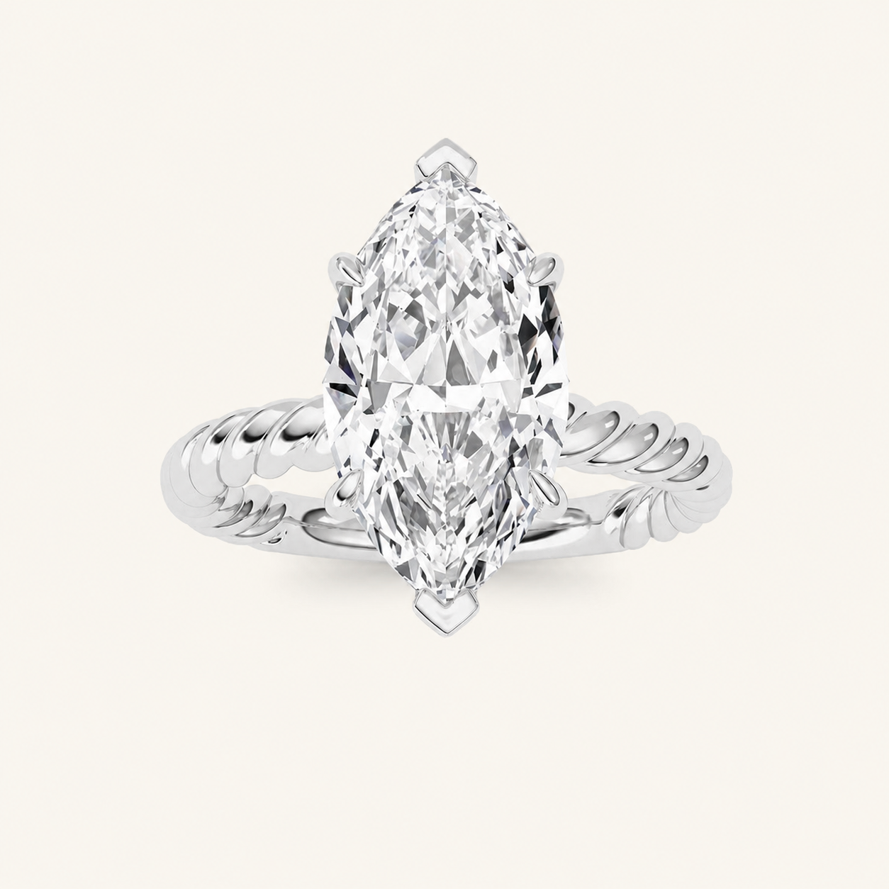 Marquise Cut Lab Grown Diamond Ring