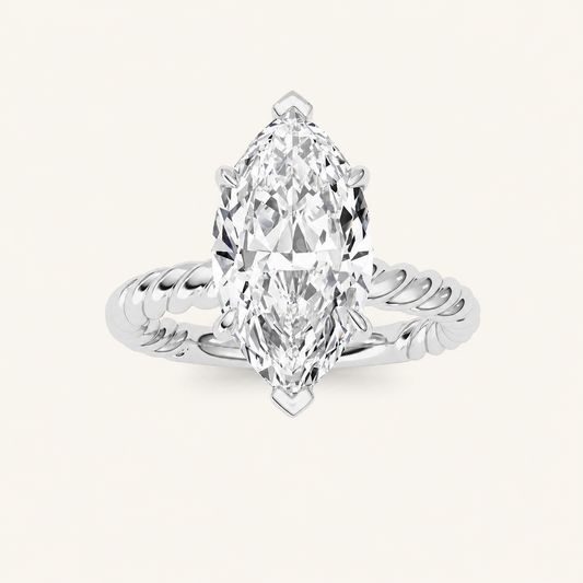 Marquise Cut Lab Grown Diamond Ring