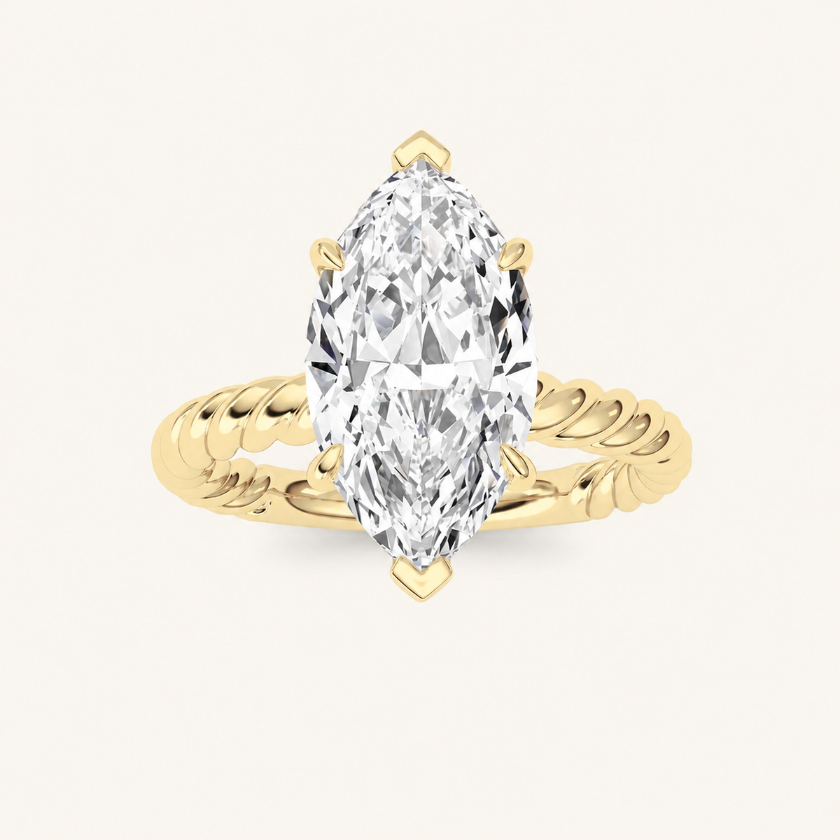 Marquise Cut Lab Grown Diamond Ring