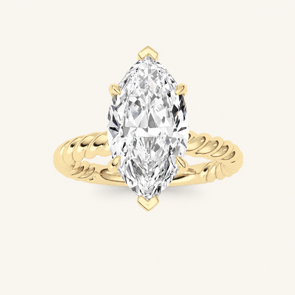 Marquise Cut Lab Grown Diamond Ring