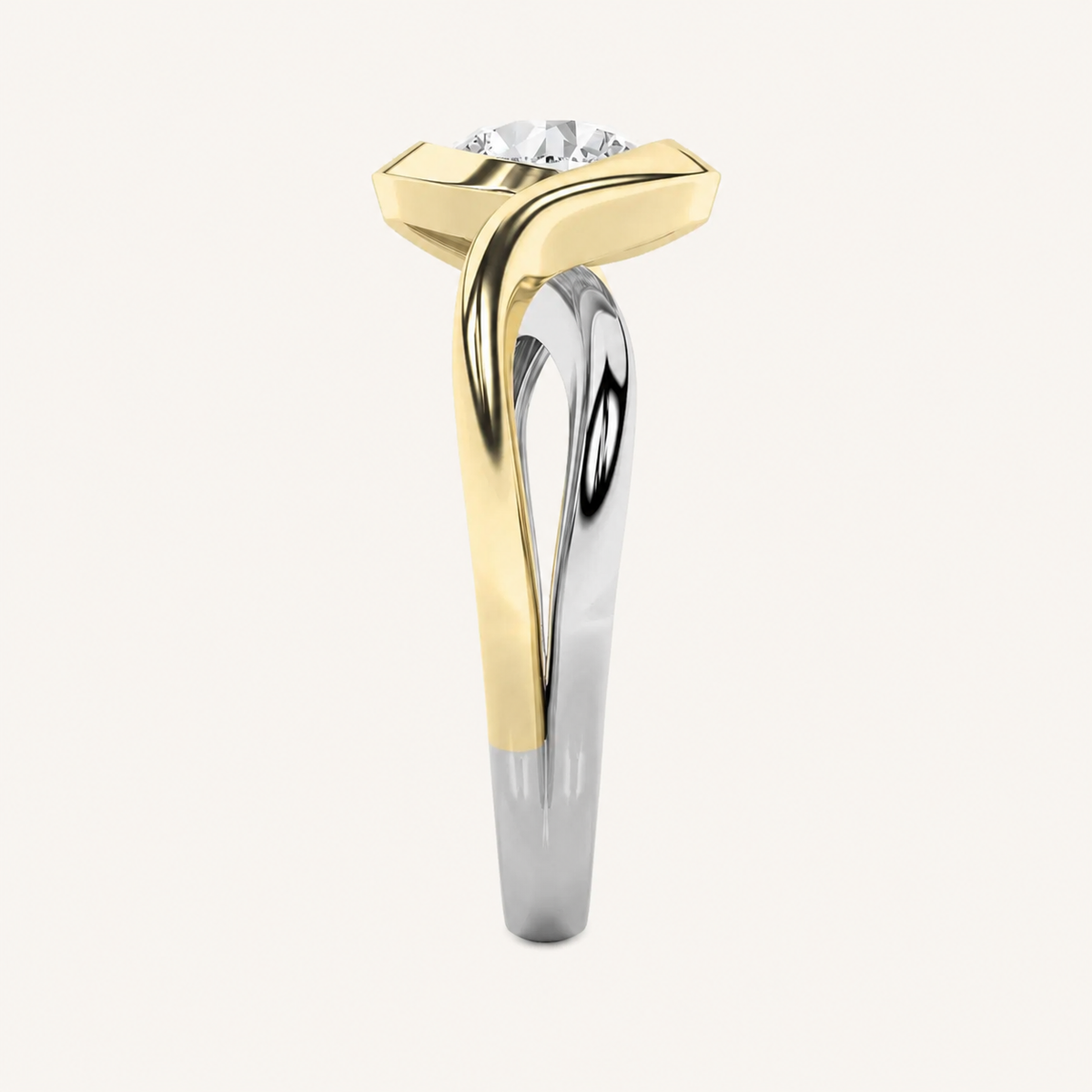 2CT Round Cut Lab Grown Diamond Solitaire Engagement Ring