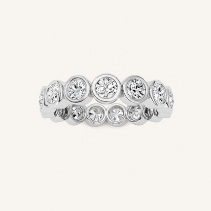 1.9CT Round Cut Diamond Eternity Ring
