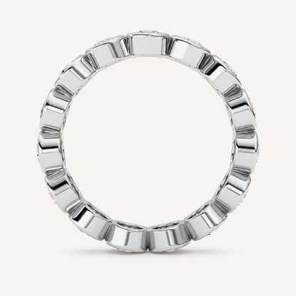 1.9CT Round Cut Diamond Eternity Ring