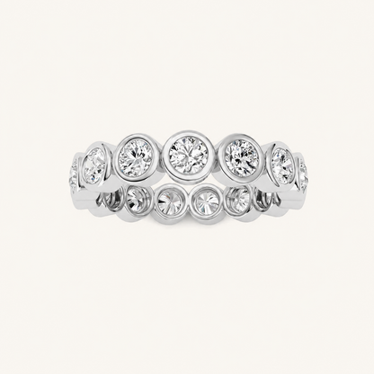 1.8CT Round Cut Lab Grown Diamond Eternity Ring