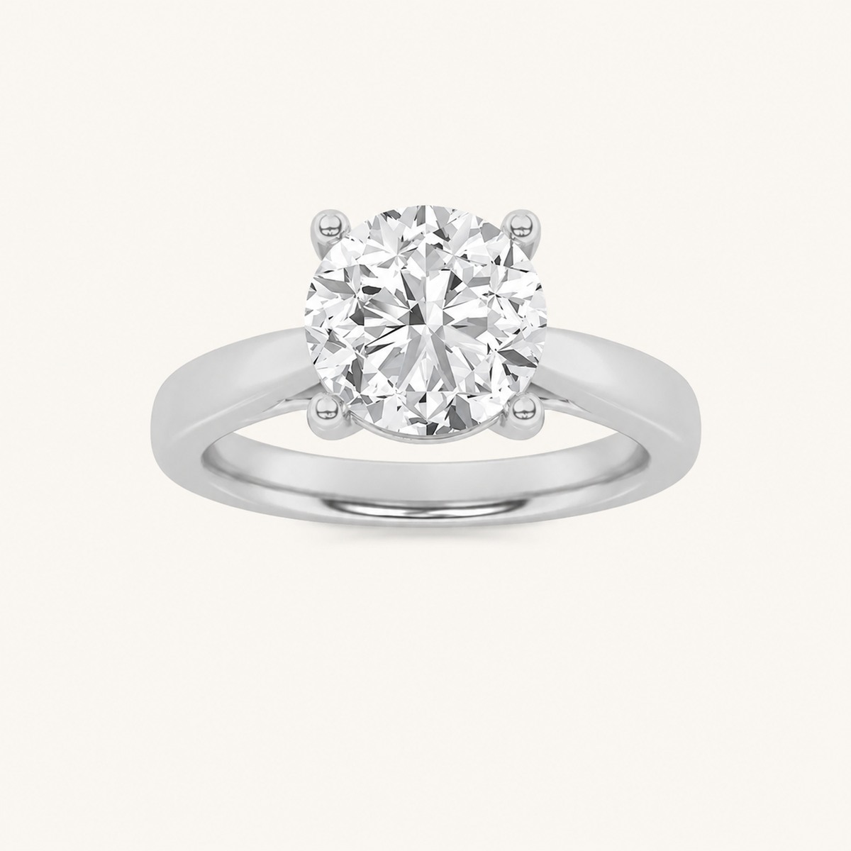 1CT Round Cut Lab Grown Diamond Insert Jacket Ring