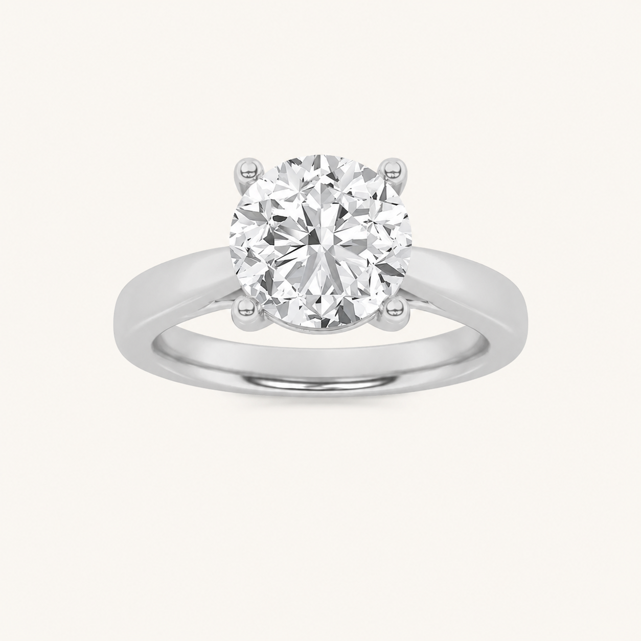 1CT Round Cut Lab Grown Diamond Insert Jacket Ring