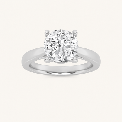 1CT Round Cut Lab Grown Diamond Insert Jacket Ring