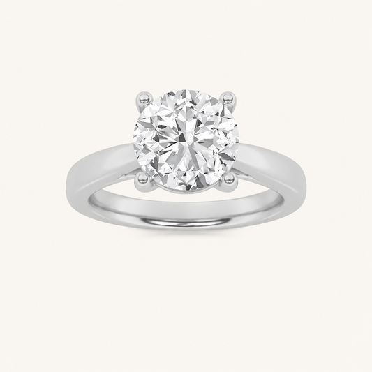 1CT Round Cut Lab Grown Diamond Insert Jacket Ring