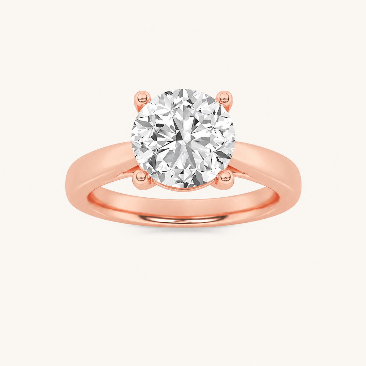 1CT Round Cut Lab Grown Diamond Insert Jacket Ring