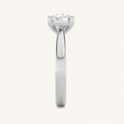 1CT Round Cut Lab Grown Diamond Insert Jacket Ring