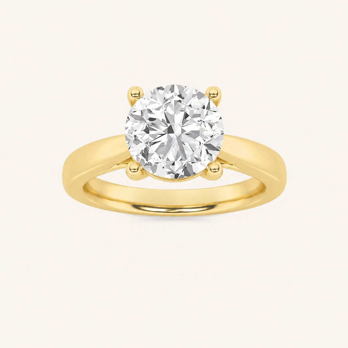 1CT Round Cut Lab Grown Diamond Insert Jacket Ring