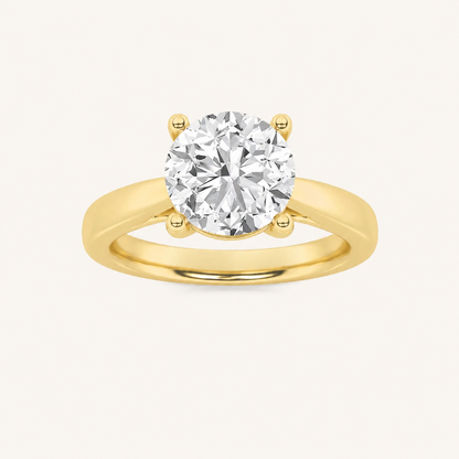 1CT Round Cut Lab Grown Diamond Insert Jacket Ring