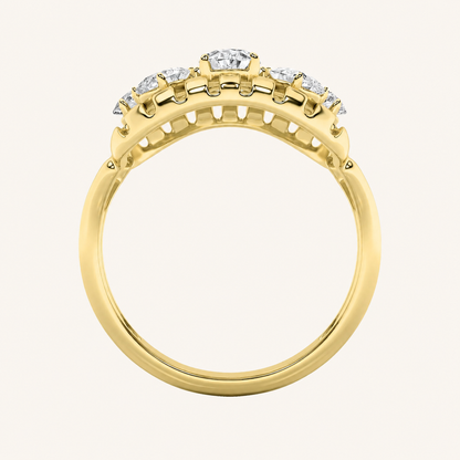 2CT Round Cut Lab Grown Diamond Fashion Ring