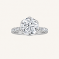 2CT Round Cut Lab Grown Diamond Solitaire Engagement Ring