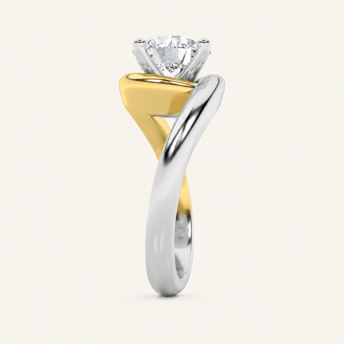 2CT Round Cut Lab Grown Diamond Solitaire Engagement Ring