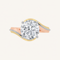 2CT Round Cut Lab Grown Diamond Solitaire Engagement Ring