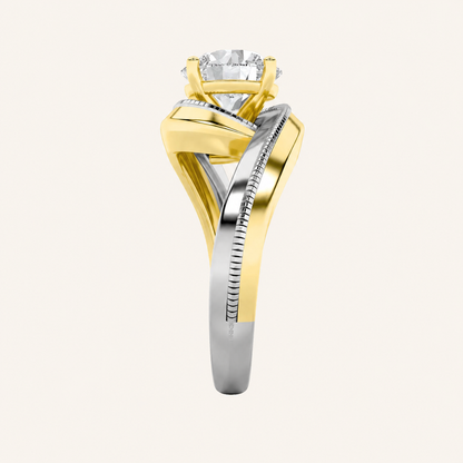 2CT Round Cut Lab Grown Diamond Solitaire Engagement Ring