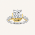 2CT Round Cut Lab Grown Diamond Ring