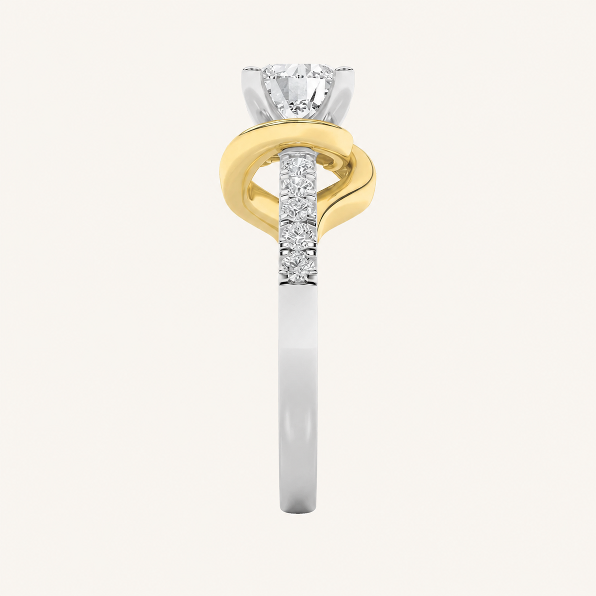2CT Round Cut Lab Grown Diamond Ring