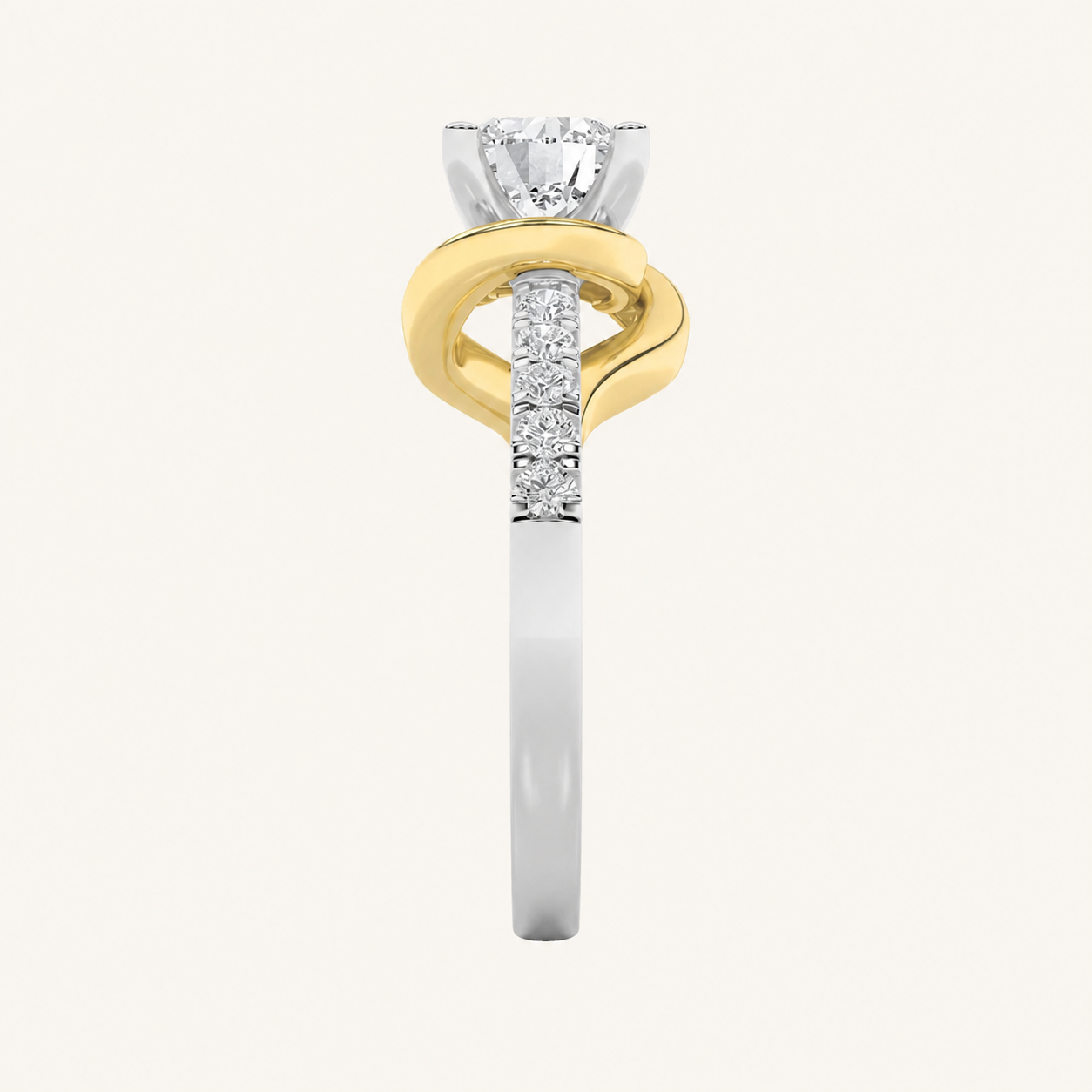 2CT Round Cut Lab Grown Diamond Ring