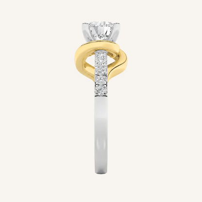 2CT Round Cut Lab Grown Diamond Ring