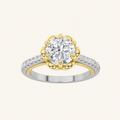 1.5CT Round Cut Lab Grown Diamond Solitaire Engagement Ring