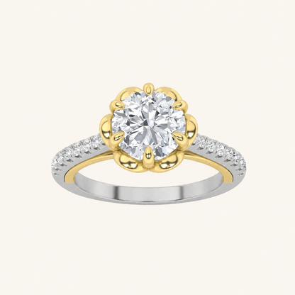 1.5CT Round Cut Lab Grown Diamond Solitaire Engagement Ring