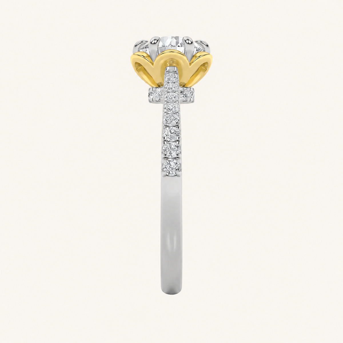 1.5CT Round Cut Lab Grown Diamond Solitaire Engagement Ring