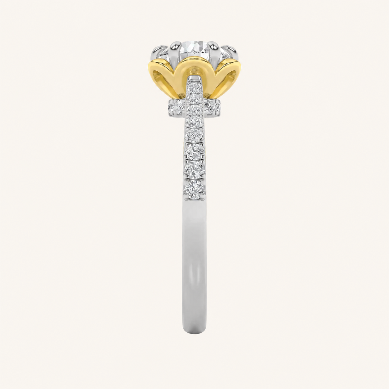 1.5CT Round Cut Lab Grown Diamond Solitaire Engagement Ring